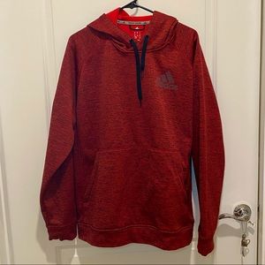 Men’s Adidas XL Sweatshirt Hoodie Burgundy